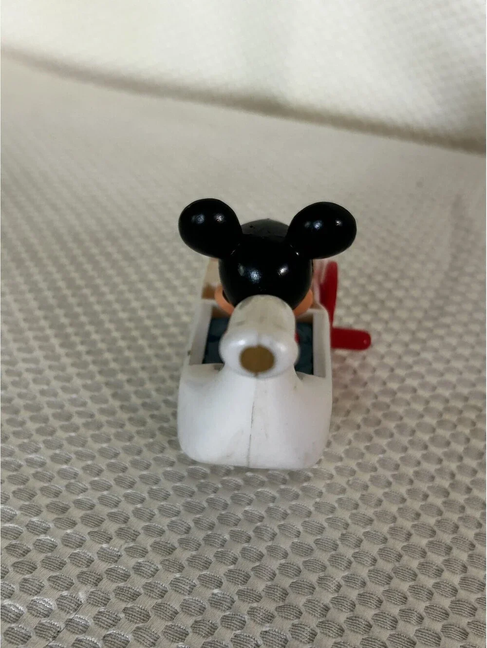 Vintage White Mickey Mouse Disney Tootsietoy Manual Bubble Blower Rub A Dub Dub